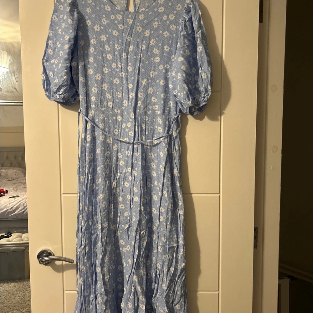 F&F Blue Floral Maxi Dress